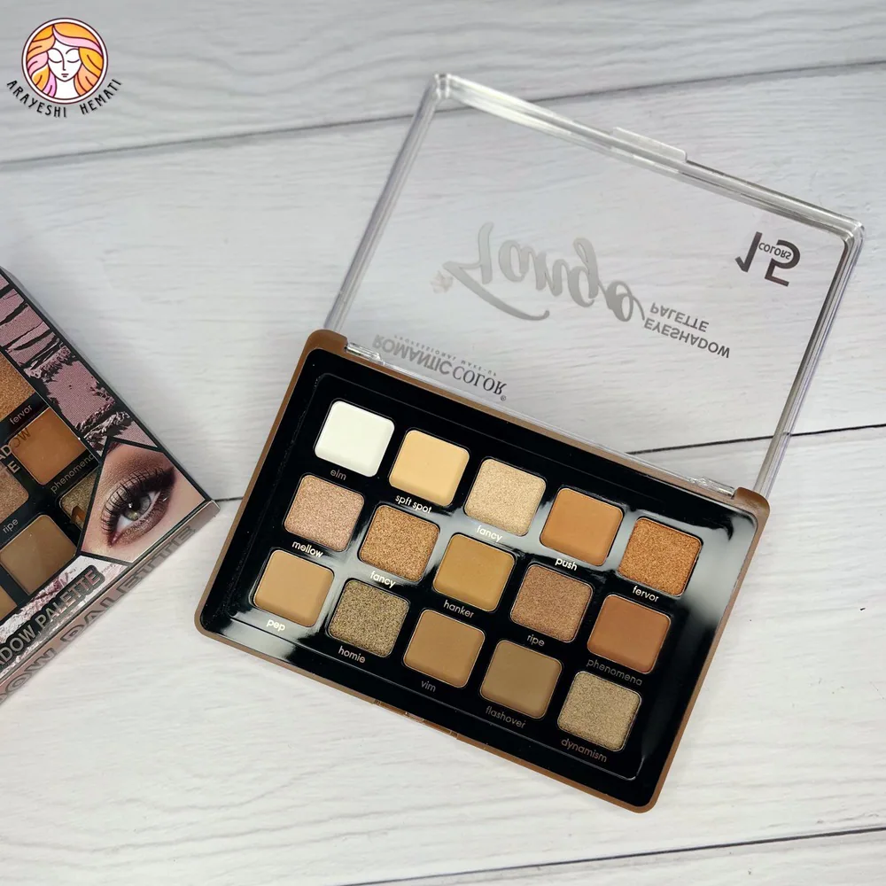 پالت سایه چشم نود 15 رنگ مدل Tango – ROMANTIC COLOR -کد 5165