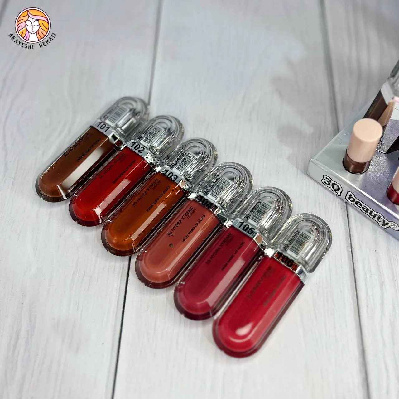 لیپ گلاس طرح کیکو 3Q beauty – 918