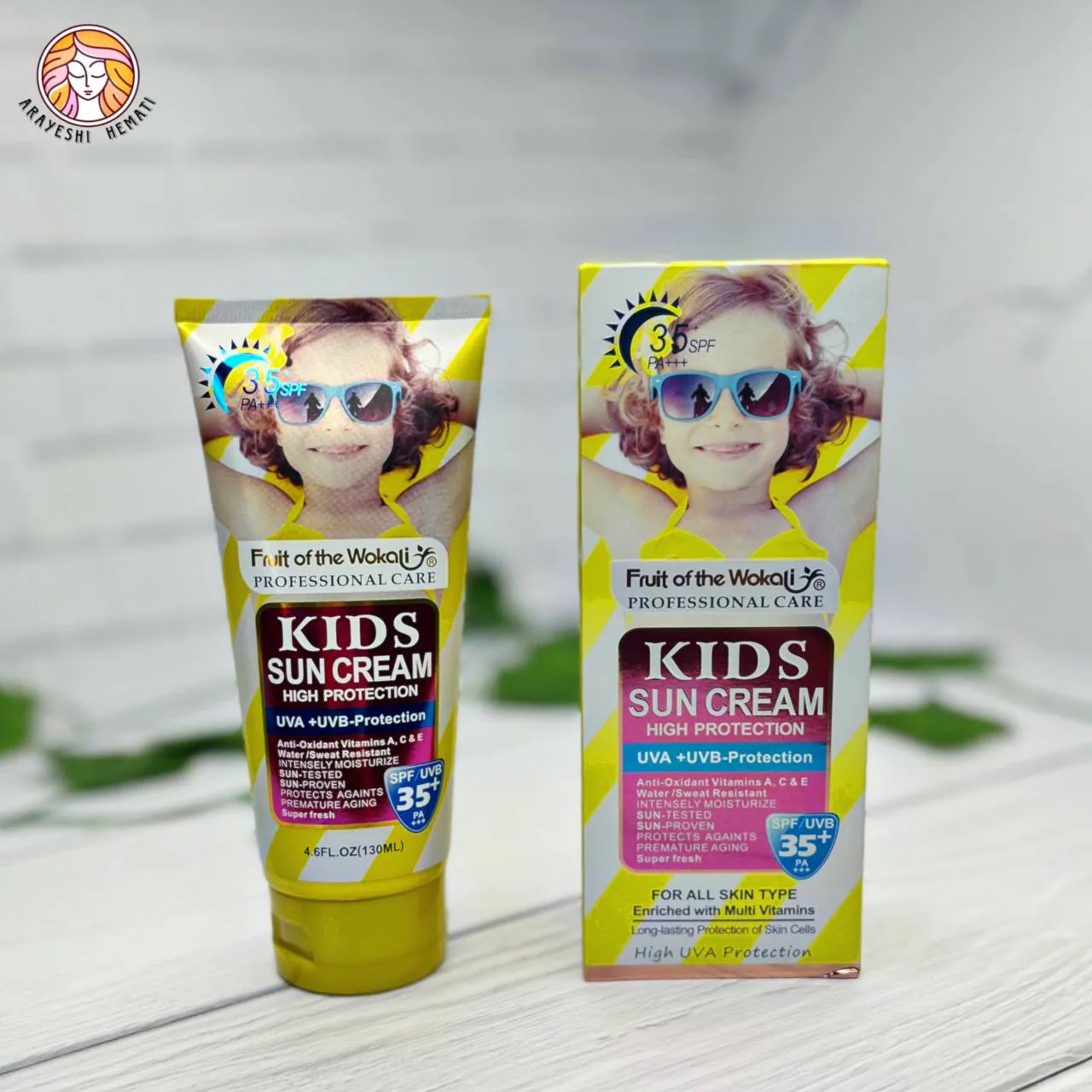 ضد آفتاب کودک وکالی SPF 35 – WOKALI