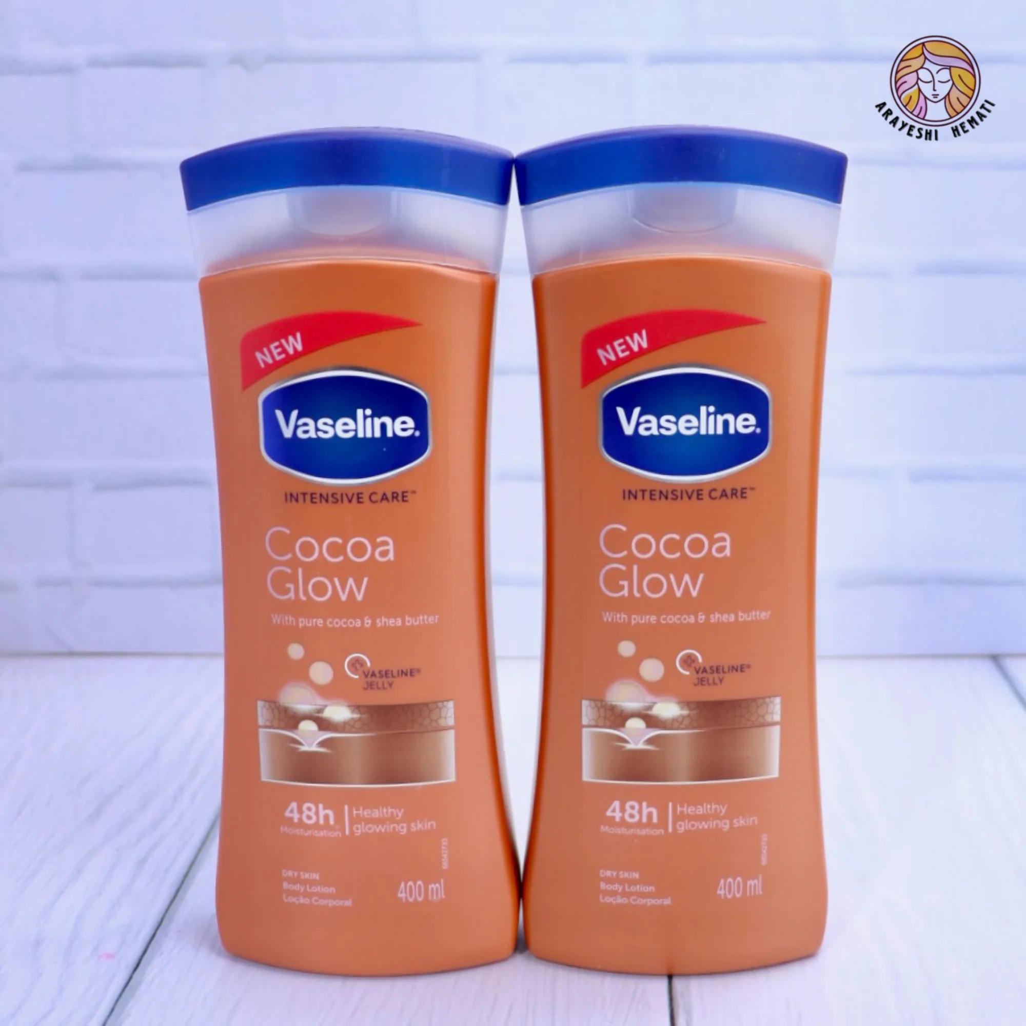 لوسیون بدن رایحه کاکائو وازلین VASELINE COCOA GLOW