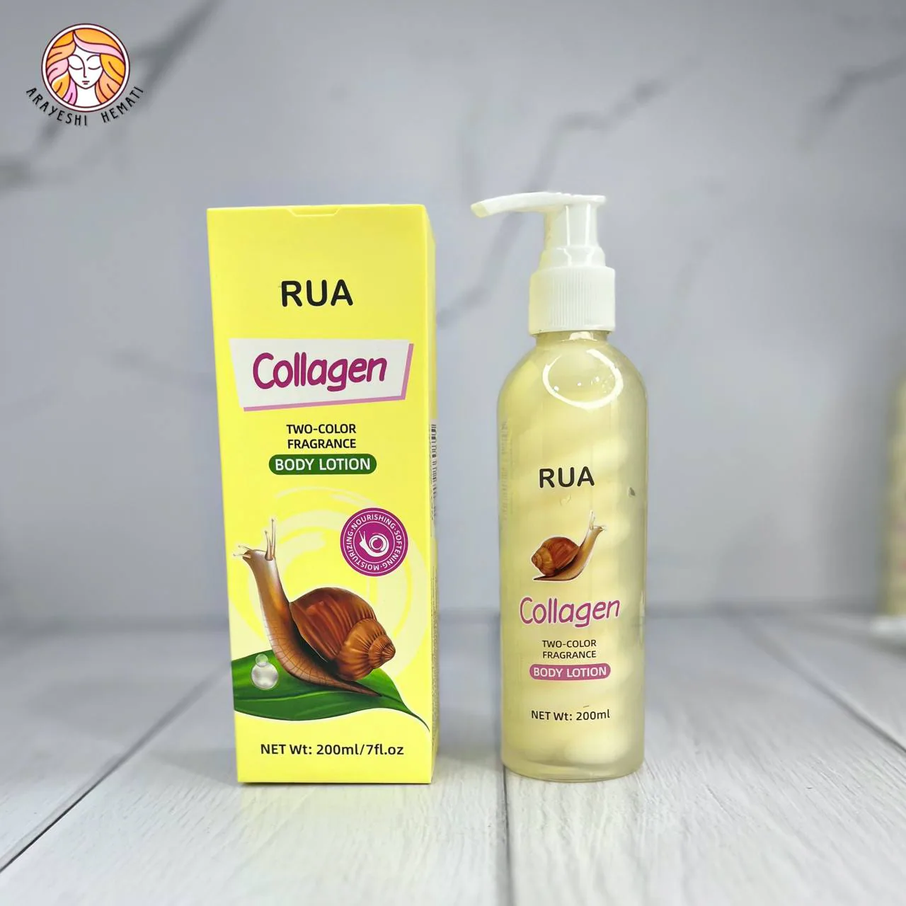 لوسیون مارشمالو حلزون کلاژن و آووکادو RUA