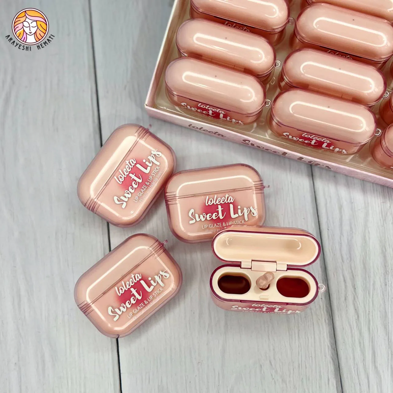 رژلب دو طرفه ایرپادی -مات و خیس- SWEET LIPS
