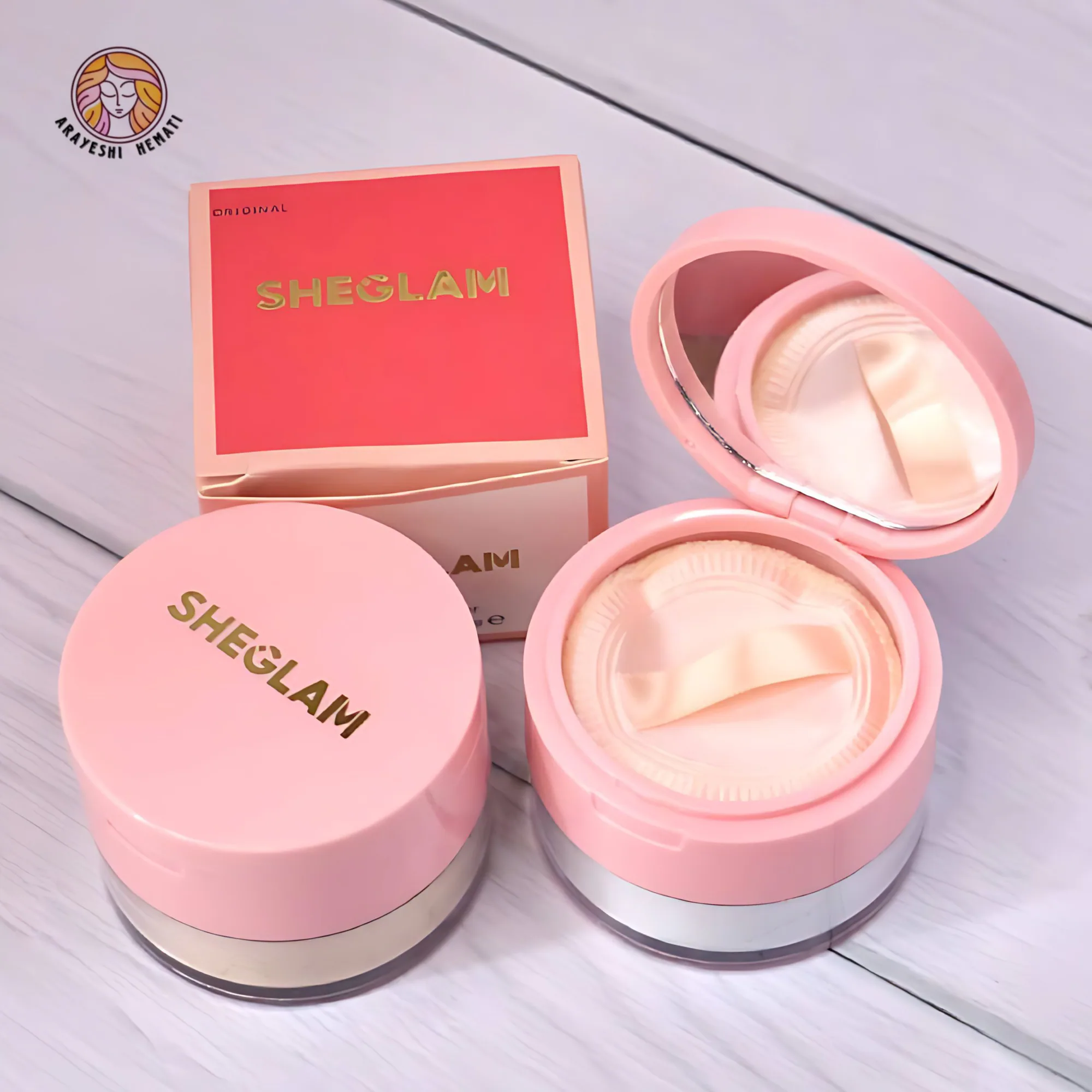 پودر فیکس پد دار شیگلم SHEGLAM