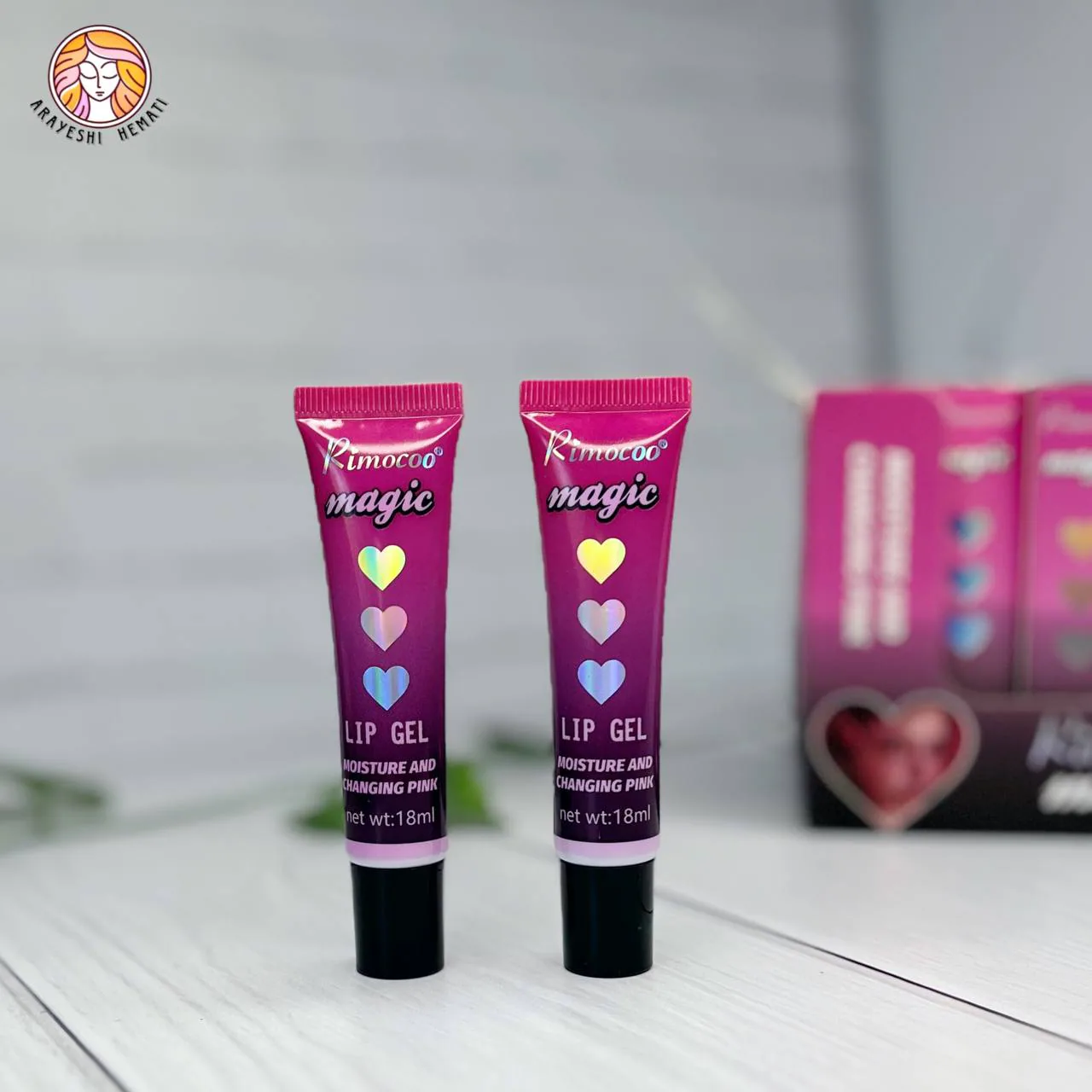 لیپ گلاس و رژگونه حرارتی مشکی ریموکو – کد1712