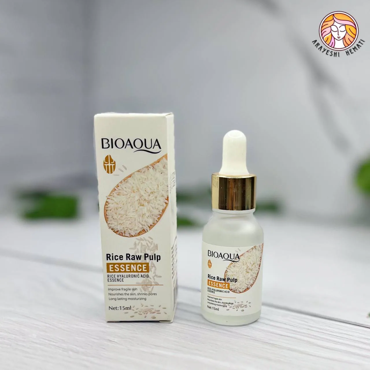 سرم صورت روشن کننده برنج خام بیواکوا Bioaqua
