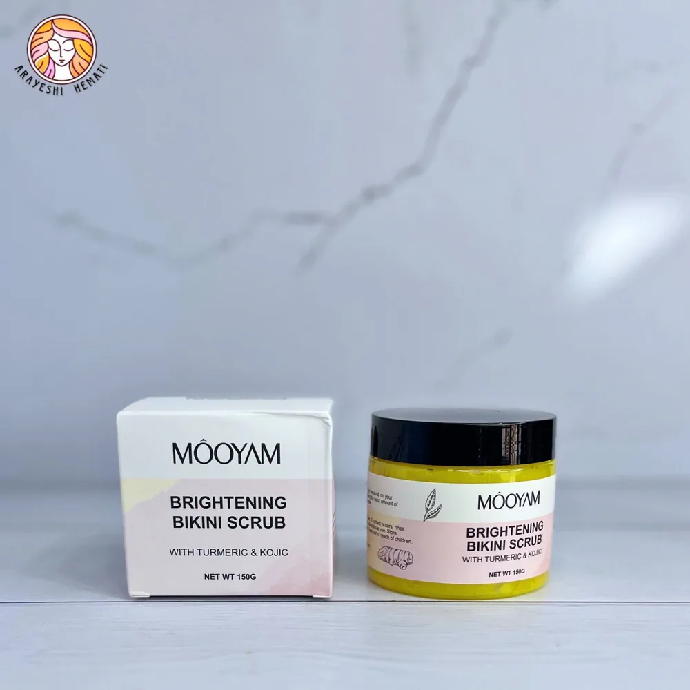اسکراب روشن کننده زردچوبه بدن مویام MOOYAM