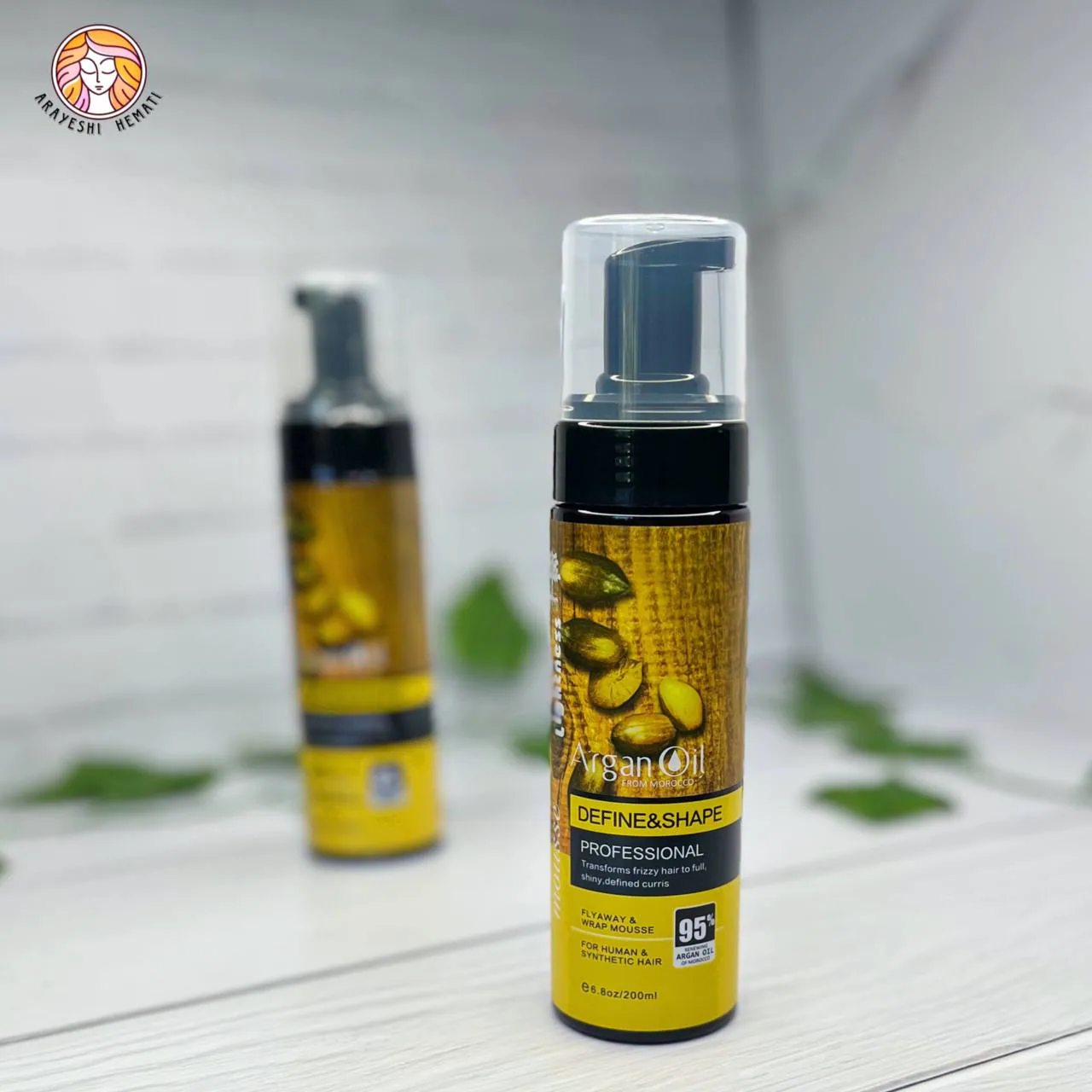 موس حالت دهنده مو روغن آرگان لایتنس Lightness