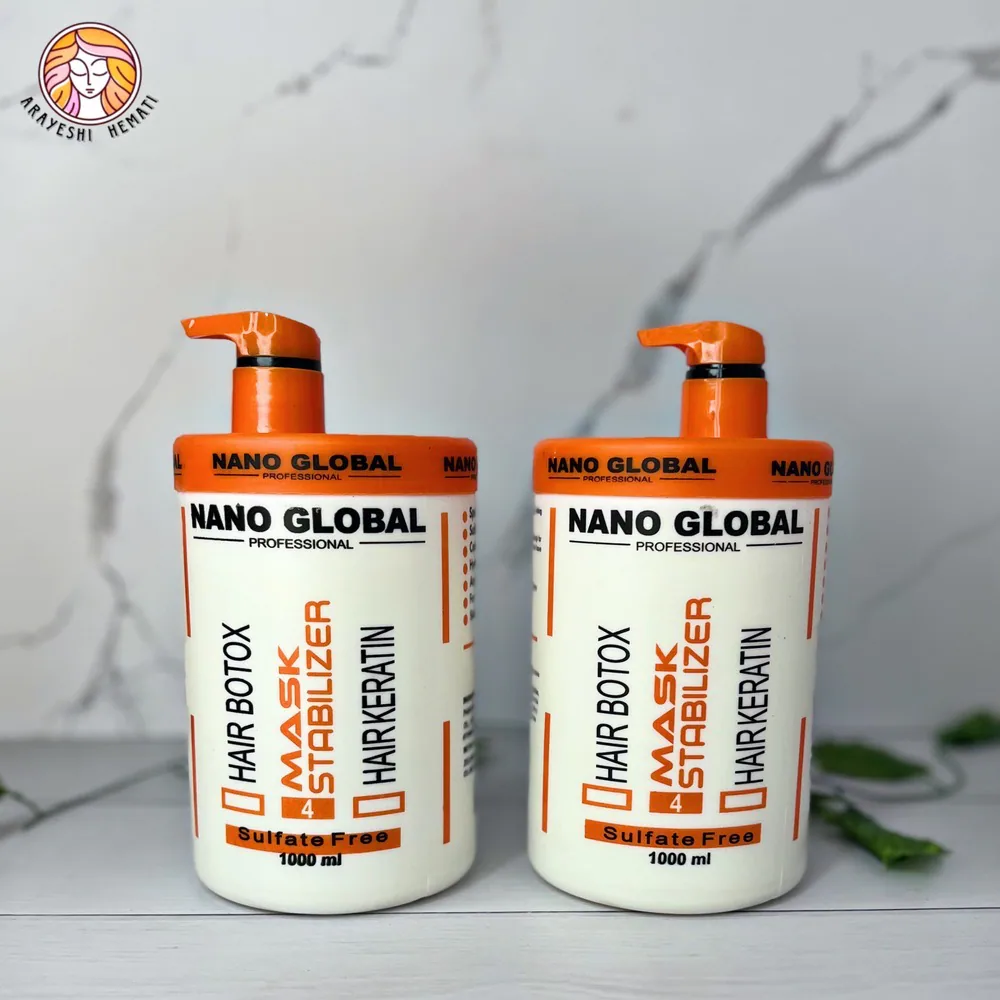 ماسک مو سفید داخل حمام ترمیم کننده نانو گلوبال – NANO GLOBAL