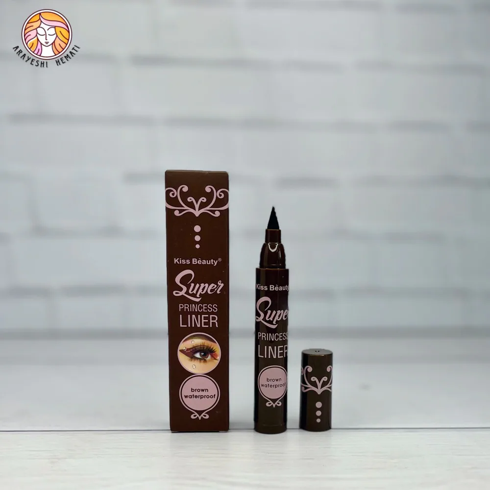 خط چشم ماژیکی قهوه ای کیس بیوتی Kiss Beauty