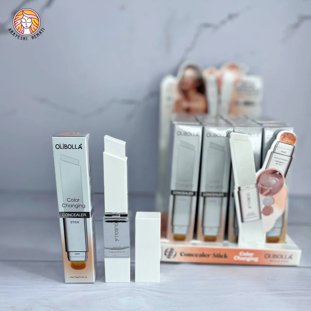 کرم پودر استیکی کالر چنجینگ اولیبولا OLIBOLLA