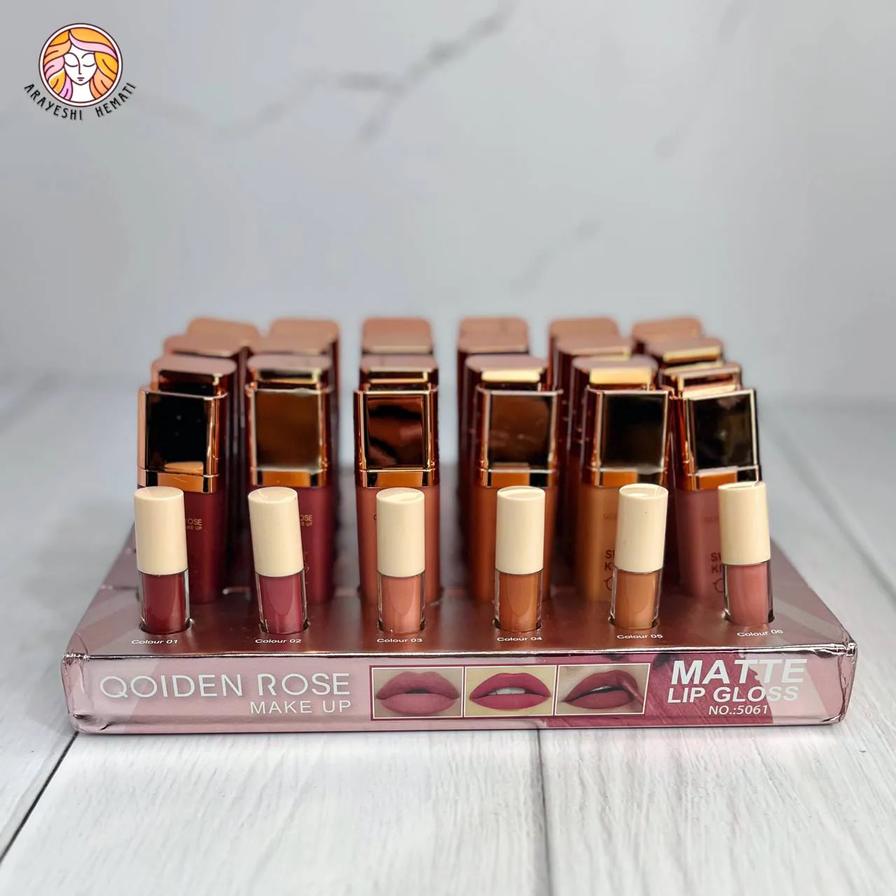 رژلب مایع کویدن رز QOIDEN ROSE – 5061