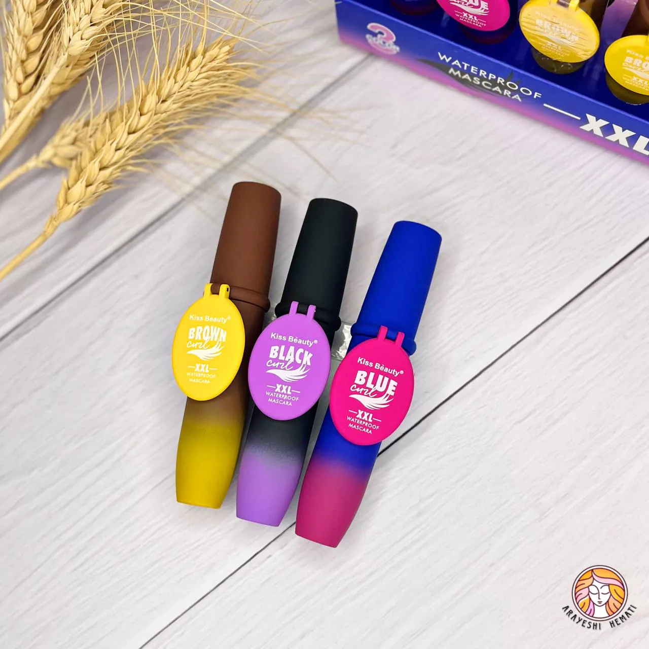 ریمل رنگی کیس بیوتی Kiss Beauty XXL