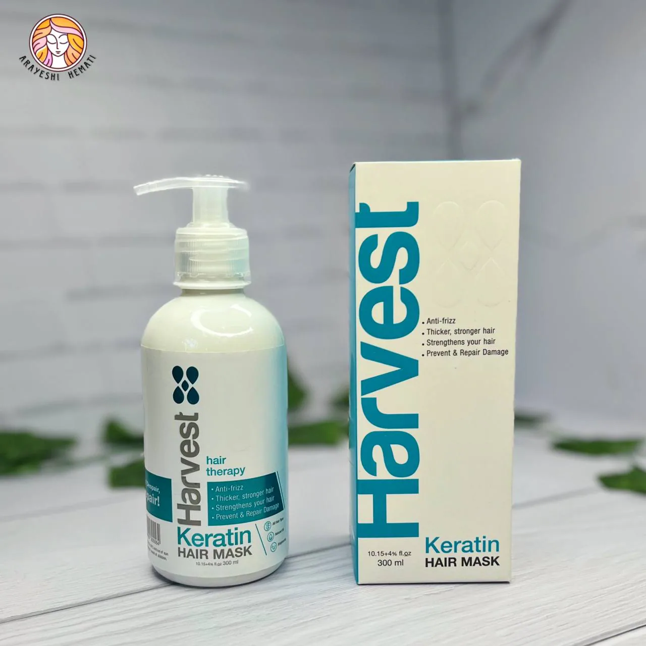 ماسک مو بدون آبکشی کراتین هاروست Harvest
