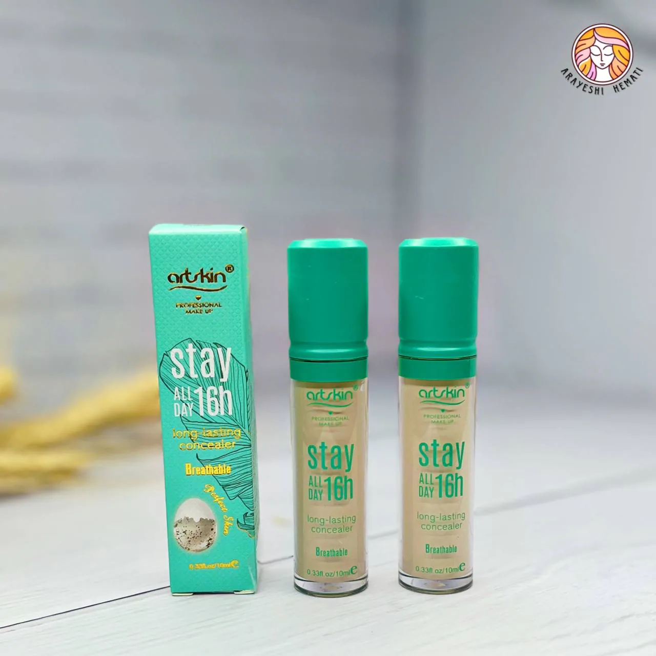کانسیلر مایع آرت اسکین سبز art skin