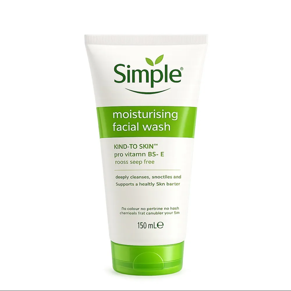 ژل شستشو صورت سیمپل مدل moisturising