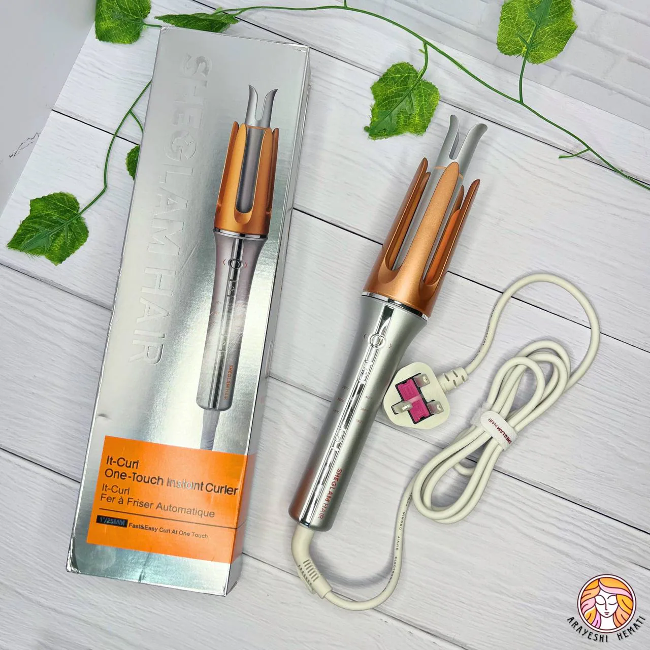 دستگاه کرلی مو شیگلم اورجینال – Sheglam it curl one touch instant Curler – UK