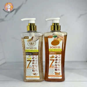 شاور ژل شوینده بدن (سفید کننده 7 روزه!) رایحه زردچوبه و برنج