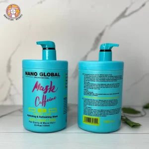 ماسک مو آبی داخل حمام کافئین نانو گلوبال ضد ریزش مو فر -NANO GLOBAL