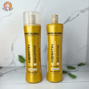 شامپو طلایی ضد ریزش مو کراتین کافئین نانو گلوبال – NANO GLOBAL