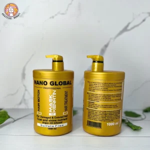 ماسک مو طلایی داخل حمام کراتین نانو گلوبال – NANO GLOBAL