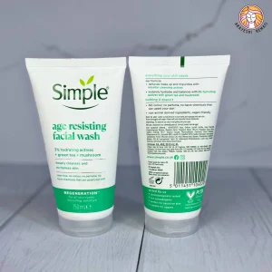 ژل شستشو صورت ضد پیری سیمپل Simple