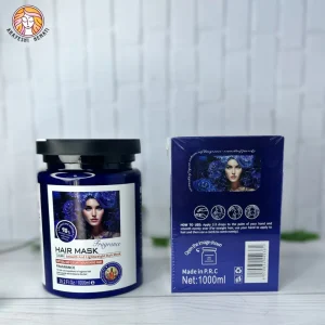 ماسک مو داخل حمام موهای خشک آبی یونومیا EUNOMIA