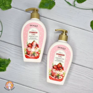 لوسیون بدن کیک توت فرنگی بیواکوا BIOAQUA