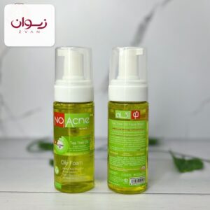 فوم شستشو صورت (پوست چرب و جوش دار) بدون براش چای سبز نو آکنه NO ACNE - نمای 2