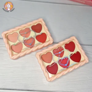 پالت رژگونه 6 رنگ قلبی کالر فیش- Colorfish